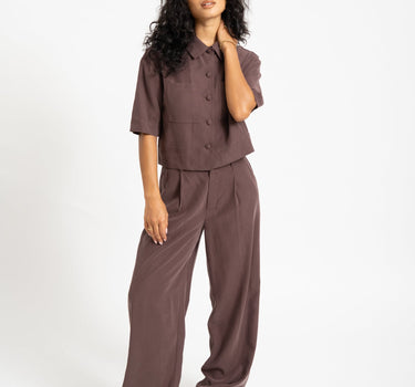 TILTIL Sanne Pantalon Rayon Bruin - Things I Like Things I Love