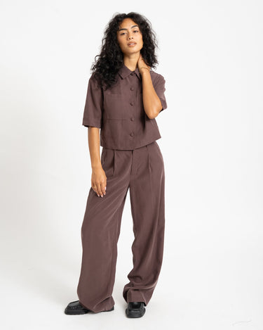 TILTIL Sanne Pantalon Rayon Bruin - Things I Like Things I Love