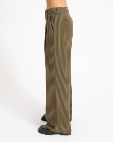 TILTIL Sanne Pinstripe Pantalon Groen - Things I Like Things I Love