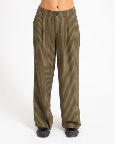 TILTIL Sanne Pinstripe Pantalon Groen - Things I Like Things I Love