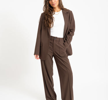 TILTIL Sanne Pintuck Pantalon Bruin - Things I Like Things I Love