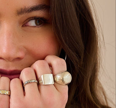 TILTIL Sanne Squary Signet Ring Silver - Things I Like Things I Love