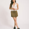TILTIL Satin Sabine Skirt Brown - Things I Like Things I Love
