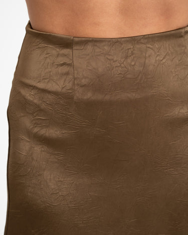 TILTIL Satin Sabine Skirt Brown - Things I Like Things I Love