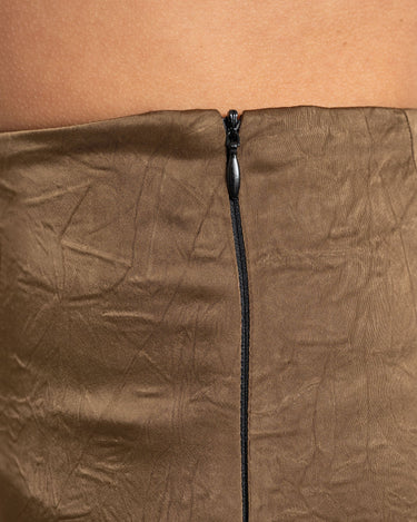 TILTIL Satin Sabine Skirt Brown - Things I Like Things I Love