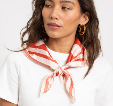 TILTIL Satin Scarf Dots Orange - Things I Like Things I Love