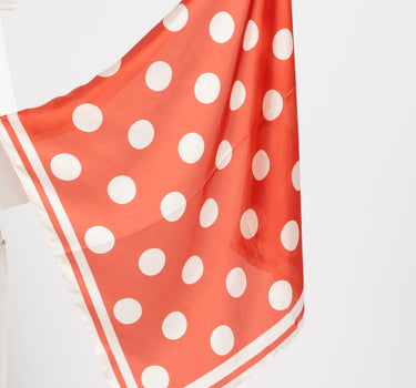 TILTIL Satin Scarf Dots Orange - Things I Like Things I Love