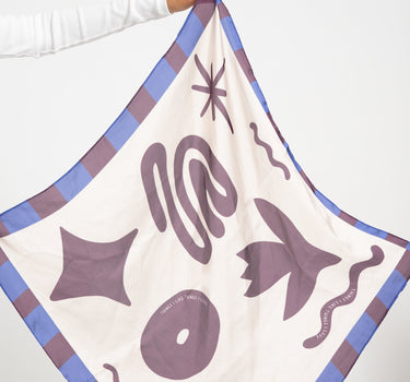TILTIL Satin Scarf Mosa Bordeaux - Things I Like Things I Love