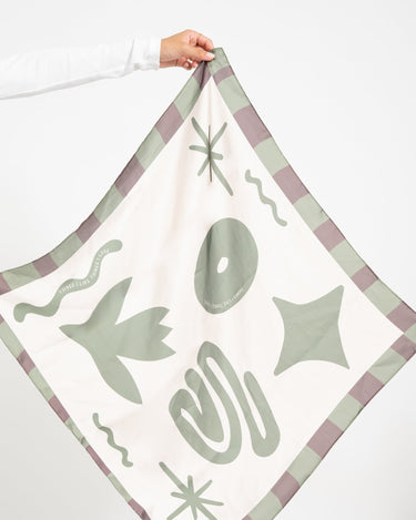 TILTIL Satin Scarf Mosa Groen - Things I Like Things I Love