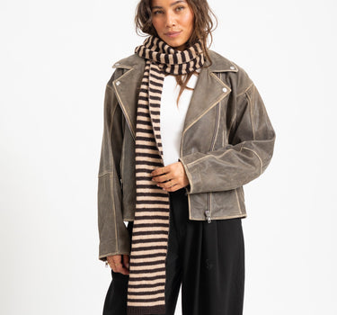 TILTIL Scarf Lou Striped Brown - Things I Like Things I Love