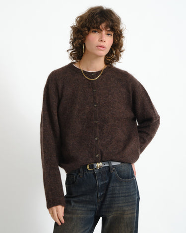 TILTIL Senna Mohair Cardigan Bruin - Things I Like Things I Love