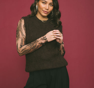 TILTIL Sera Tiger Longsleeve Brown - Things I Like Things I Love