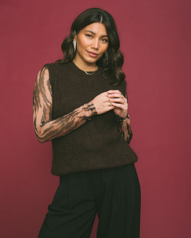 TILTIL Sera Tiger Longsleeve Brown - Things I Like Things I Love