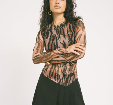 TILTIL Sera Tiger Longsleeve Brown - Things I Like Things I Love