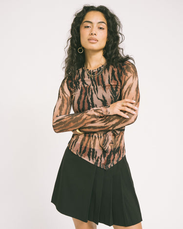 TILTIL Sera Tiger Longsleeve Brown - Things I Like Things I Love