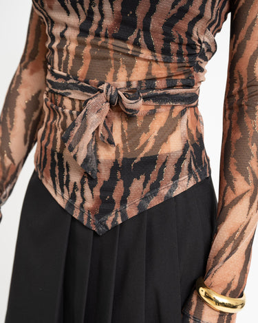 TILTIL Sera Tiger Longsleeve Brown - Things I Like Things I Love