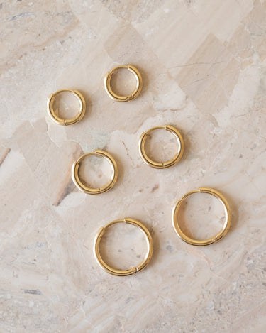 TILTIL Set of 2 Basic Hoopy Goldplated - Things I Like Things I Love