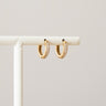 TILTIL Set Of 2 Diamond Huggie Earrings Gold - Things I Like Things I Love