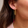 TILTIL Set of 2 Earrings Bungle Resin Burgundy - Things I Like Things I Love
