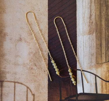 TILTIL Set of 2 Earrings Bungle Resin Green - Things I Like Things I Love