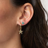 TILTIL Set Of 2 Earrings Gold Plated Hoop Seastar Gold - Things I Like Things I Love
