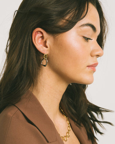 TILTIL Set of 2 Earrings Hailey Organic Gold Silver - Things I Like Things I Love