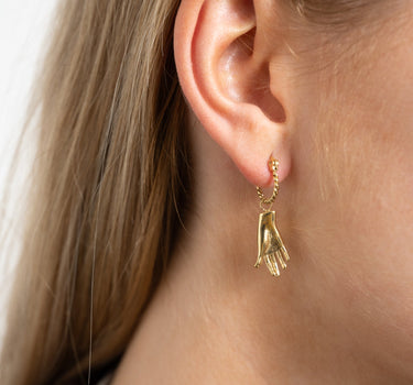 TILTIL Set of 2 Earrings Hand of Fortune Gold - Things I Like Things I Love