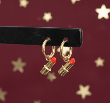 TILTIL Set of 2 Earrings Lola Lipstick Gold - Things I Like Things I Love