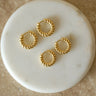 TILTIL SET OF 2 Earrings Small Hoop Chunky Gold - Things I Like Things I Love