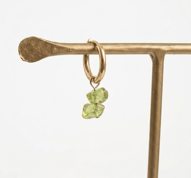 TILTIL set of 2 Earrings Stella Stones Moss Green Gold - Things I Like Things I Love