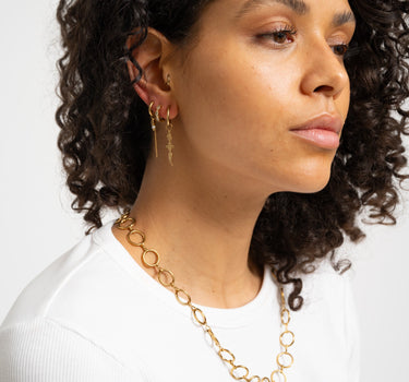 TILTIL Set Of 2 Earrings Zircon Butter Yellow Gold - Things I Like Things I Love