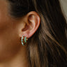 TILTIL Set of 2 Earrings Zircon Chunky Turquoise - Things I Like Things I Love