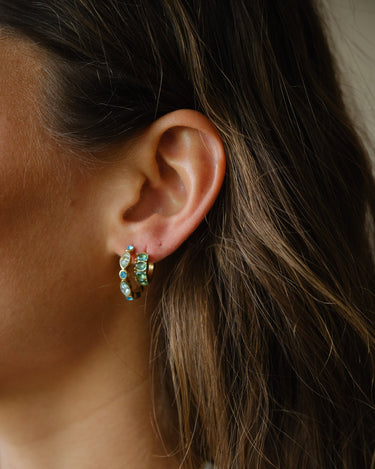 TILTIL Set of 2 Earrings Zircon Large Light Blue - Things I Like Things I Love