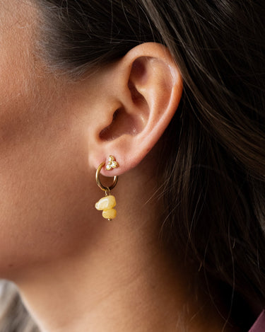 TILTIL Set of 2 Earrings Zircon Stud Yellow - Things I Like Things I Love