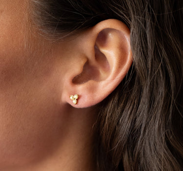 TILTIL Set of 2 Earrings Zircon Stud Yellow - Things I Like Things I Love