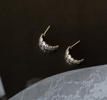 TILTIL Set of 2 Frida Flower Hoop Silver - Things I Like Things I Love