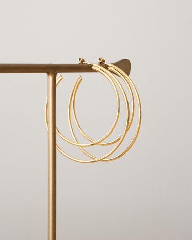 TILTIL Set Of 2 Gemini Hoop Earrings Gold - Things I Like Things I Love