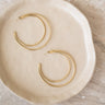 TILTIL Set Of 2 Gemini Hoop Earrings Gold - Things I Like Things I Love