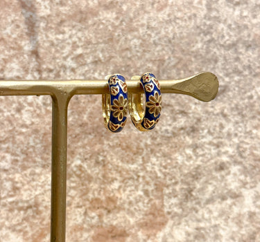 TILTIL Set of 2 Hoop Artsy Dark Blue - Things I Like Things I Love