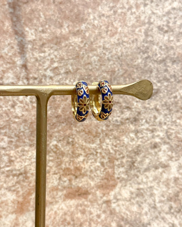 TILTIL Set of 2 Hoop Artsy Dark Blue - Things I Like Things I Love