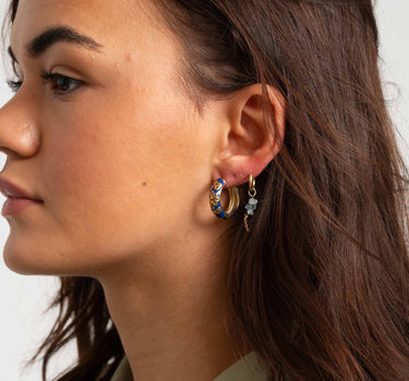 TILTIL Set of 2 Hoop Artsy Dark Blue - Things I Like Things I Love