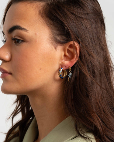 TILTIL Set of 2 Hoop Artsy Dark Blue - Things I Like Things I Love