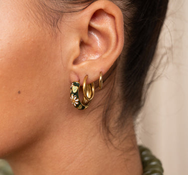 TILTIL Set of 2 Hoop Artsy Dark Green - Things I Like Things I Love