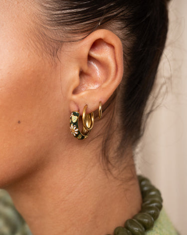 TILTIL Set of 2 Hoop Artsy Dark Green - Things I Like Things I Love