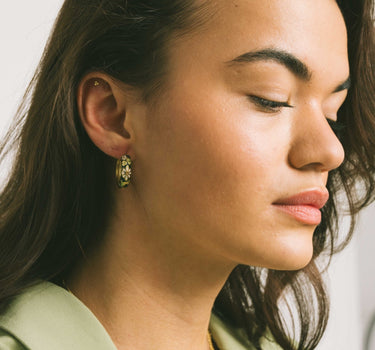 TILTIL Set of 2 Hoop Artsy Dark Green - Things I Like Things I Love