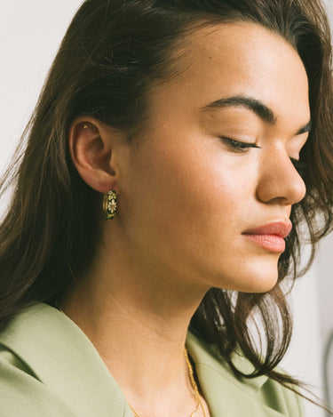 TILTIL Set of 2 Hoop Artsy Dark Green - Things I Like Things I Love