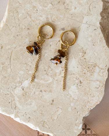 TTG Single Hoop Chain Goldplated Brown Things I Like Things I Love