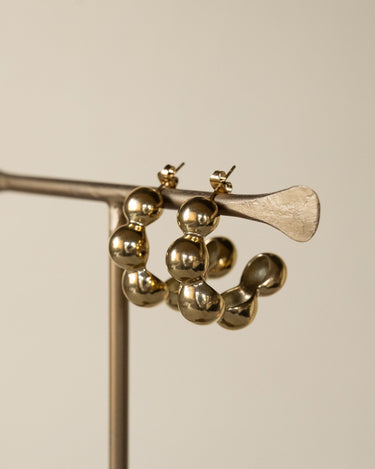 TILTIL Set of 2 Hoop Chunky Bubbly Gold - Things I Like Things I Love