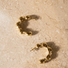 TILTIL Set of 2 Hoop Chunky Bubbly Gold - Things I Like Things I Love