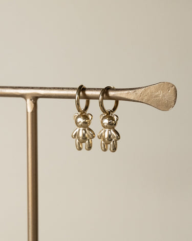 TILTIL Set of 2 Hoop Cutie Bear Gold - Things I Like Things I Love